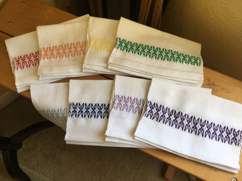 Handwoven tea towels